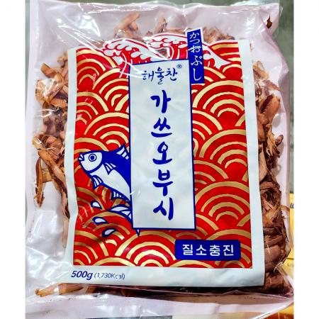 가쓰오부시(해울찬 국물용 500g) X10 국물용가쓰오부시 육수재료 일식재료 업소용 식자재 우동육수재료 가다랑어포 다시재료 대용량