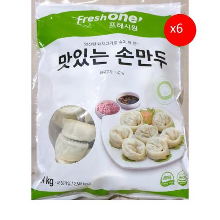 프레시원 고기손만두(28g x50개) X6 식자재 업소용 대용량 나래 천일 고기손만두 프레시원 담두 엄지 튀김 입 김밥나라 이미지