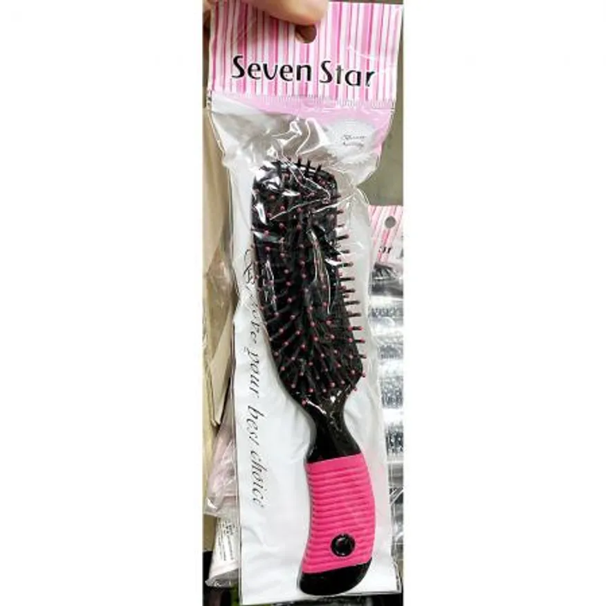 쿠션브러쉬(칠성 중 )X10개 헤어브러쉬 머리빗 빗 칠성브러쉬 미용용품 두피브러쉬 업소용브러쉬 대량구매 미용실용 이미지