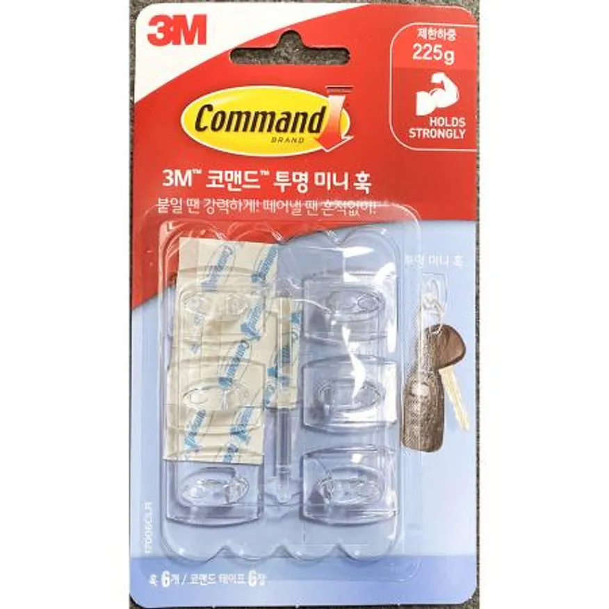 탈부착식벽걸이(3M 투명미니) 이미지