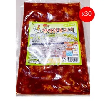 양념닭불고기(부성 350g) 30개 식자재 업소용 대용량 하림 양념 소비기한 치킨셰프 맛젠 웰컴 미드운 매콤한 새잎