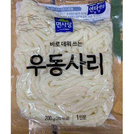 생우동사리(면사랑 200g) 1개 식자재 업소용 대용량 면사랑 오뚜기 본고장 생우동사리 한일식품 생우동 칠갑농산 업소용 일본