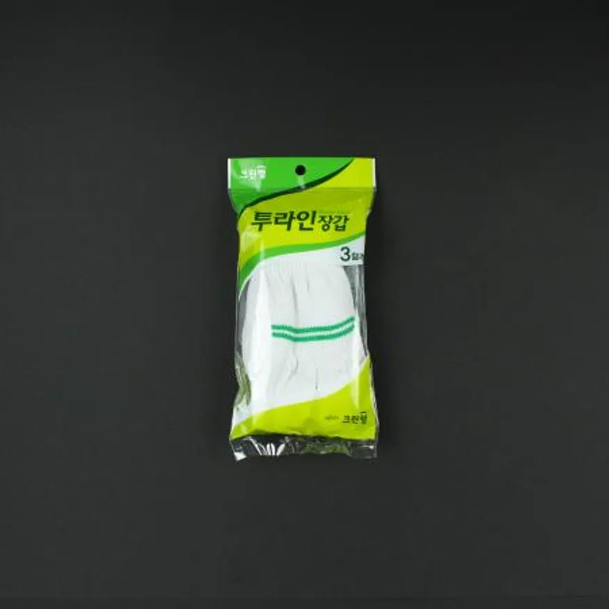 크린랩- 투라인장갑 3켤레 작업장갑 면장갑 코팅장갑 안전장갑 업소용 대용량 공장 건설 산업용장갑 이미지