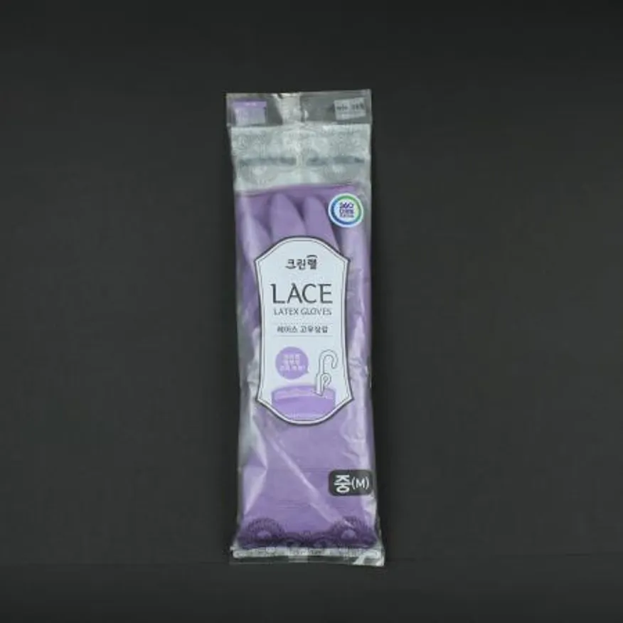 크린랩- 레이스고무장갑 바이올렛 중 이미지
