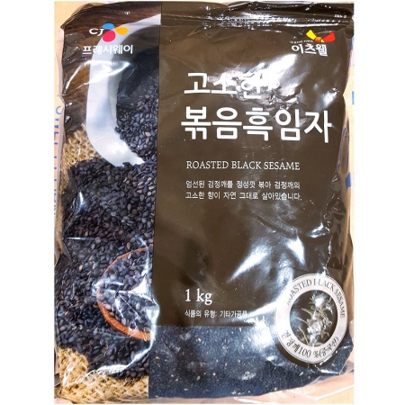 볶음검정깨(이츠웰 1K) 식자재 업소용 대용량 조리용 고명재료 검정깨 볶음깨 한식재료