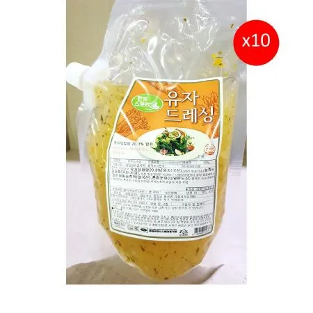 유자드레싱(한끼스토리 500g) 10개 식자재 업소용 대용량 한끼스토리 쇼켄 평강 청우 일식 유자 와사비 모노링크 수끼 이미지