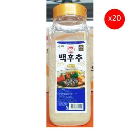 백후추분말(풍전식품 400g) 20개 식자재 업소용 대용량 백후추 서원 금하 맷돌표 흑 오토 풍전식품 미드미푸드 이미지