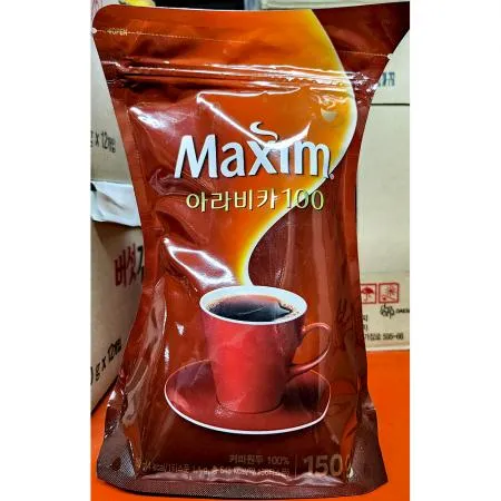 커피(맥심 봉지 아라비카 150g) 식자재 업소용 대용량 맥심 화인 맥스웰 모카골드 일본 위블센 가루 주오