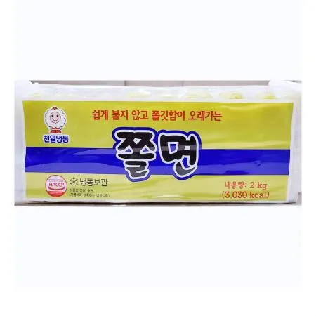 천일식품 쫄면(2K) 냉동쫄면 식자재 업소용 식당용 분식메뉴 쫄면사리 면요리 단체급식 냉동면