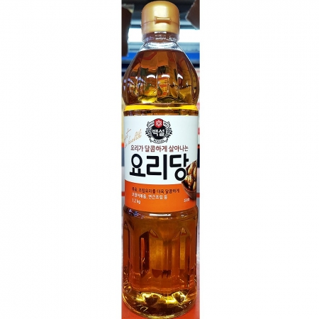 백설 요리당 1.2Kg 1개 식자재 업소용 대용량 제일제당 대상 오뚜기 백설 두레촌 홍도라지조청 삼양사 안동제비원 국산 이미지