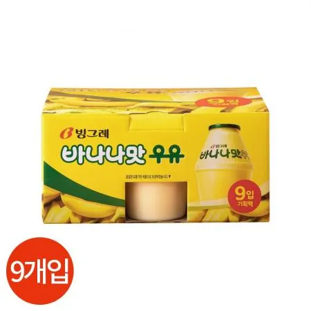 CL 빙그레 바나나맛 우유 240ml x 9개입