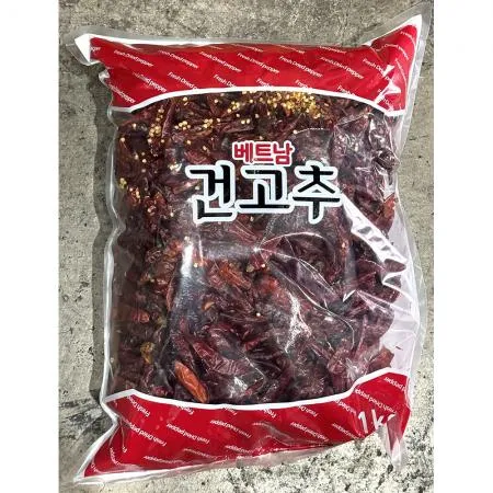 건고추(땡초 1K) 1개 식자재 업소용 대용량 베트남 년 중년도 고추 건고추 농가직송 이미지