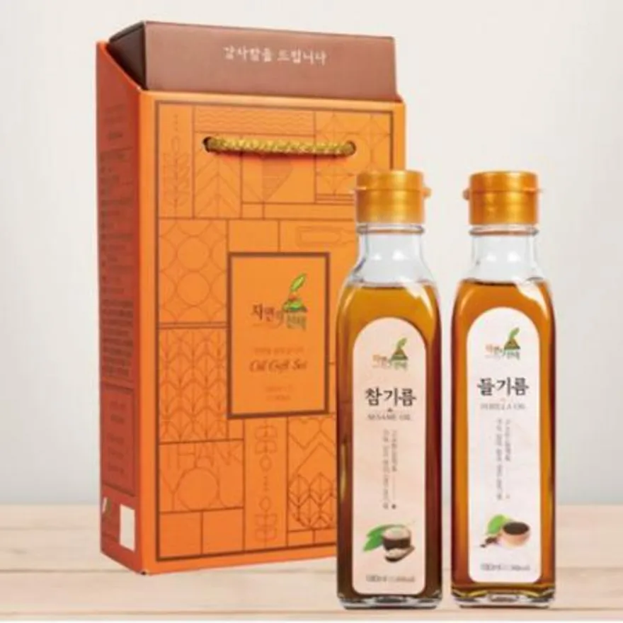 EC 들기름 참기름 세트 180ml 2개 이미지