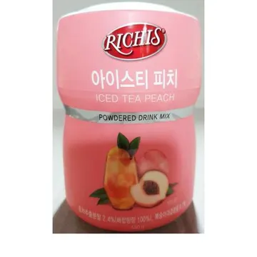 아이스티피치(리치스 파우더 550g) 1개 식자재 업소용 대용량 피치 복숭아 이레 립톤 네스티 상큼한 종 희창 복숭아에이드