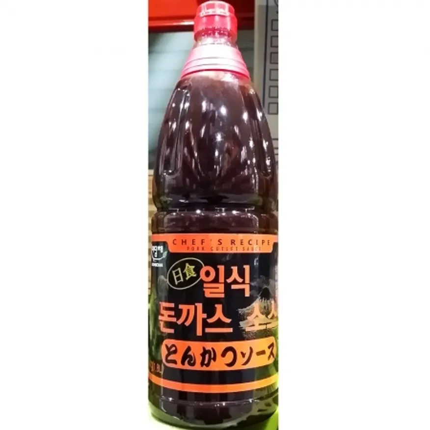 미담채 일식 돈까스소스 2Kg 1개 식자재 업소용 대용량 돈까스소스 미담채 액상소스 돈까스양념 돈까스 대상 옛날 스파이시 청정원 이미지