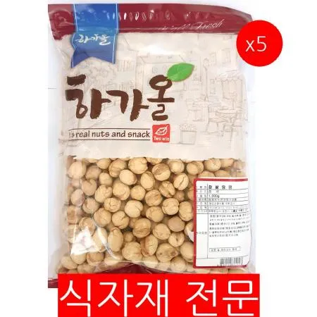 찹쌀땅콩(1K)X5 땅콩 견과류 간식 술안주 스낵 업소용 대용량 카페재료 식당재료