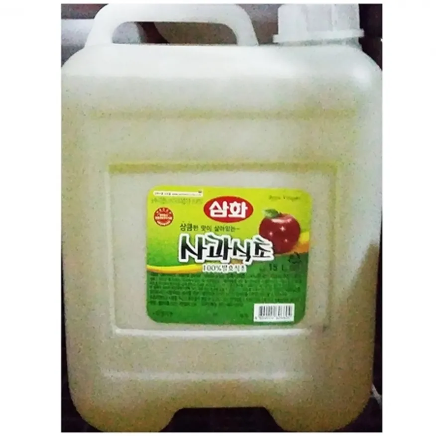 사과식초(삼화 15L) 1개 식자재 업소용 대용량 오뚜기 대용량 사과식초 대상 삼화 업소용 청정원 사과 음식점용 이미지