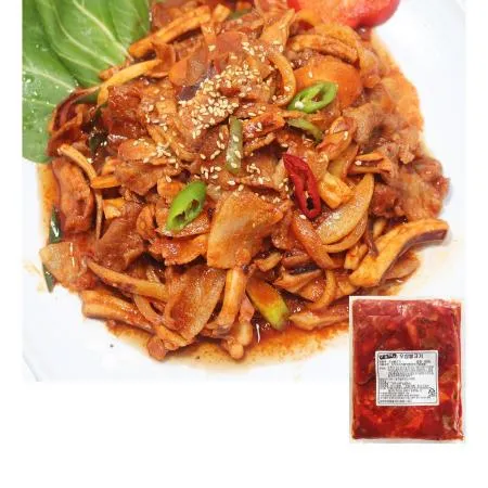 오삼불고기(400g) 술안주 간편식 가정용 캠핑요리 식당메뉴 불고기 오징어볶음 삼겹살 냉동식품 밀키트