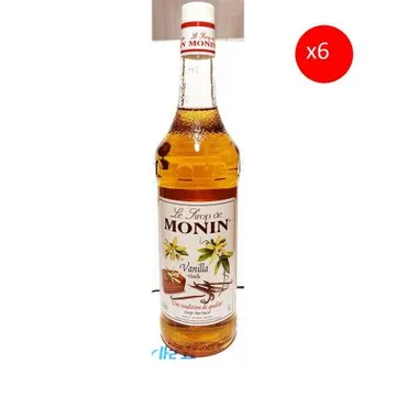 바닐라시럽(모닌 1L 1k) 6개 식자재 업소용 대용량 모닌 리고 바닐라 카페 시럽 토핑용 딸기시럽 홀썸어시