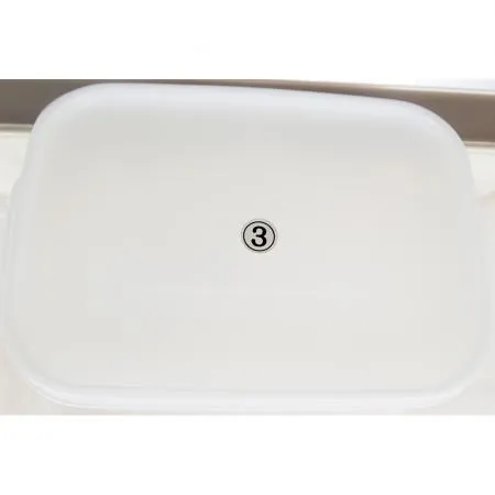 백밀폐3호(동림 2.5L)X100개 식자재 업소용 대용량 락앤락 냉동밥 백밀폐 냉장고 쿡앤락 실리팟 창신리빙 다용도 냉장고소분용기 이미지