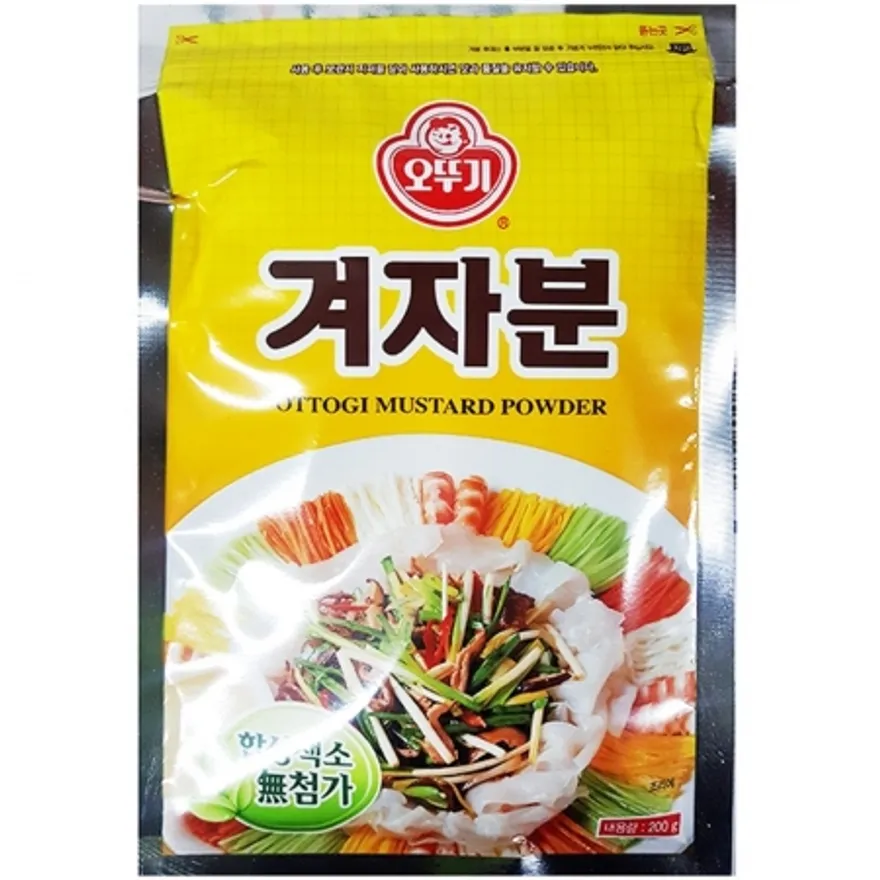 겨자가루(오뚜기 200g)X4 겨자 연겨자 겨자소스 냉채소스 머스타드 식자재 업소용 대용량 이미지