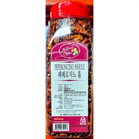 페페론치노(신영에프에스 200g) 1개 식자재 업소용 대용량 페페론치노 신영 페페로치노 코스트코 칸나멜라 페퍼론치노 노브랜드 향신료 드로게리아 이미지