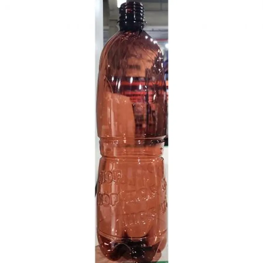 용기(맥주병 무늬 1L) X10 카페용 업소용 음료용기 저장용기 포장용 플라스틱 배달용기 이미지