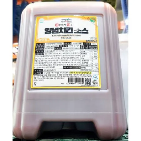 치킨소스(골드순한맛 청우 10K) 업소용 식자재 대용량 양념치킨소스 순한맛소스 치킨집 닭튀김 닭강정소스