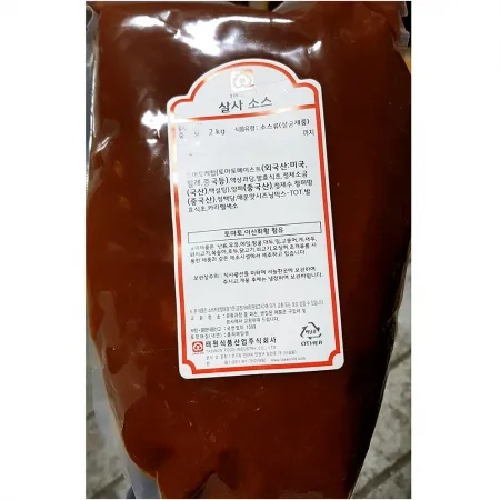 태원 살사소스 2k 업소용 식자재 멕시칸소스 토마토소스 대용량 소스 양념 멕시칸레스토랑 살사 멕시칸음식