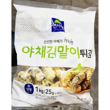 야채김말이튀김(면사랑 25g x40입 1K)