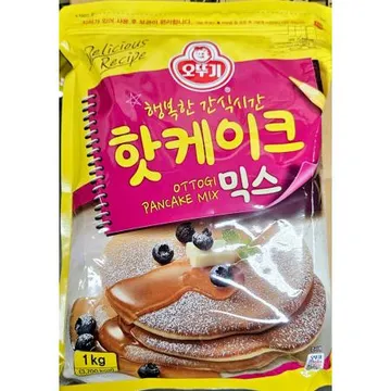 핫케익가루(오뚜기 1K) 1개 식자재 업소용 대용량 핫케익가루 핫케이크 핫케익파우더 오뚜기 베이킹 곰표 프로틴 스마일앤 팬도우