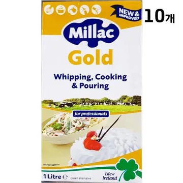 밀락 골드 휘핑크림 1K 10개 식자재 업소용 대용량 선인 밀락 크림 휘핑크림 컴파운드 위핑 휘핑 페이장브레통 에버휩