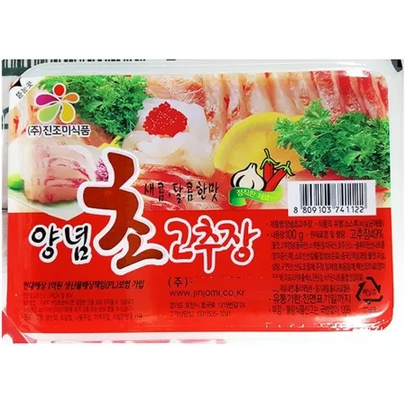 초장(진조미 100g)X40 고추장 양념 소스 회소스 해산물소스 업소용 식자재 대용량