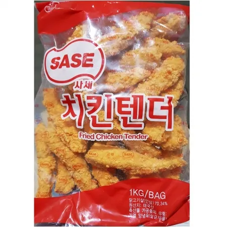 사세 치킨텐더 1K 텐더 닭가슴살튀김 냉동치킨 냉동식품 간편식 간식 술안주 에어프라이어