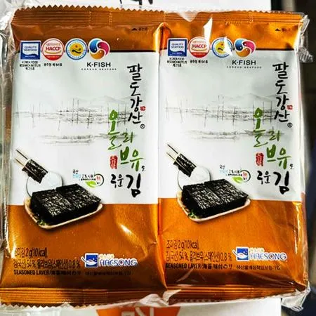 도시락김(해송 8절6매 2g x10봉x24개입 480g) 식자재 업소용 대용량 대천김 해농 광천김 시골김 중앙맛김 소문난삼부자 소문난삼부자김 동원 성경김본사 이미지