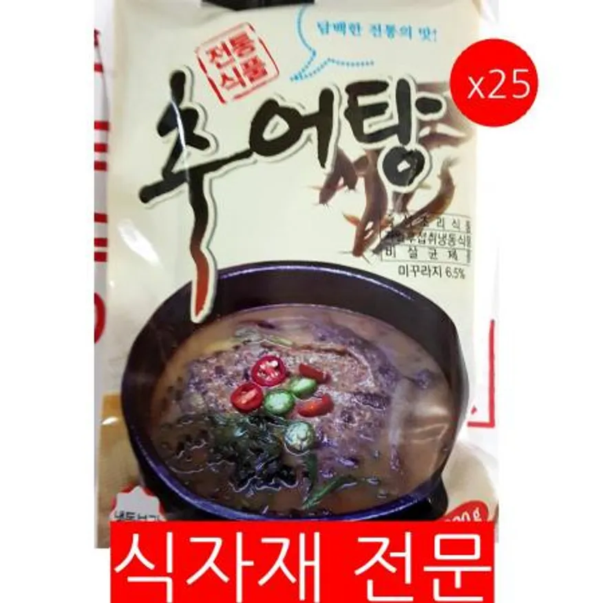 추어탕(팔도 600g) 25개 식자재 업소용 대용량 추어탕 유창환 무항생제 경상도식 추어명인 유강 직업의 셰프애찬 이미지