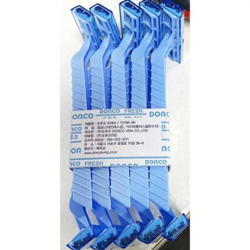 면도기(도루코 일회용 묶음)X10개 식자재 업소용 대용량 도루코 일회용 도루코면도기 여행용 개 면도기 식자재 이브셀링 이미지