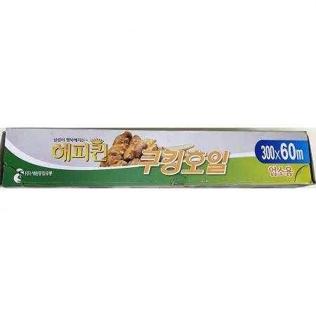 호일(해피퀸 업소용 300x60m) 1개 식자재 업소용 대용량 호일 쿠킹호일 쿠킹 업소용 해윌 주방 홈앤힐링 해피 산업용