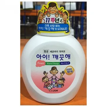 손세정제(아이깨끗해 거품형 레몬향 250ml) 18개 식자재 업소용 대용량 손세정제 아이깨끗해 오릭스 레몬향 향기 에스월드 이공이공 러브맘 물비누