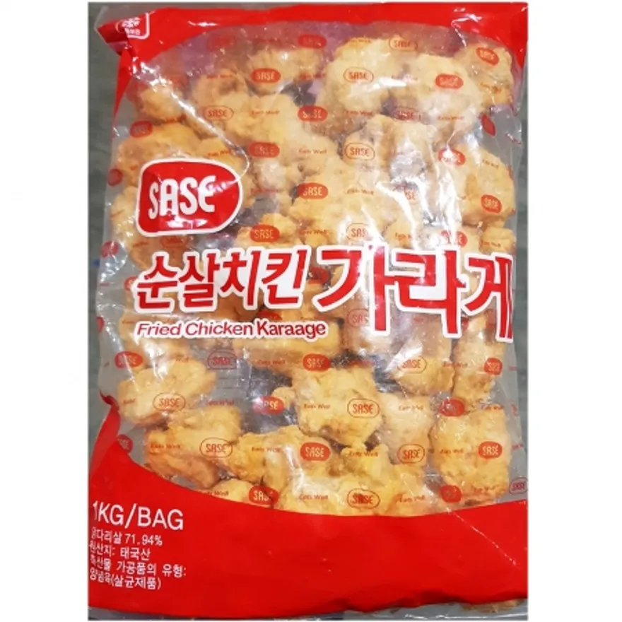 사세 순살 치킨가라게 1K 순살치킨가라게 간식 술안주 냉동식품 에어프라이어 튀김요리 치킨 가라게 이미지