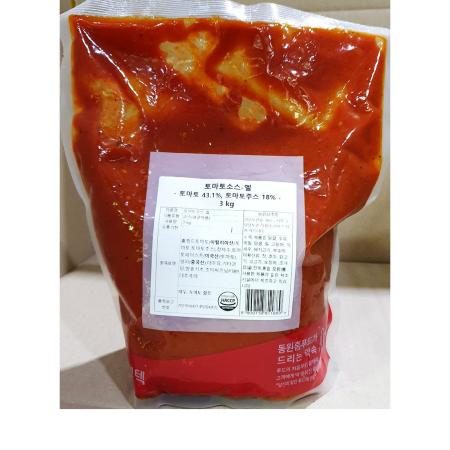 토마토소스( 삼조쎌텍 3k) 파스타소스 피자소스 스파게티소스 업소용 대용량 식자재 레스토랑소스 미트소스 라구소스