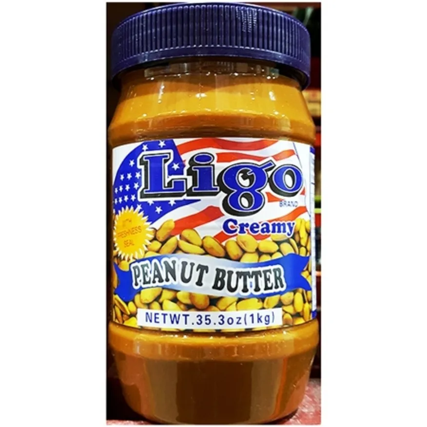 땅콩버터(리고 1K)X6 리고땅콩버터 피넛버터 스프레드 땅콩잼 베이킹재료 샌드위치재료 카페재료 업소용땅콩버터 식자재 이미지