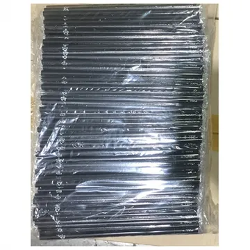 검정빨대(개별포장 21Cm 500입) 식자재 업소용 대용량 일회용 스타벅스 슬라이드 옥수수 메가 개별포장