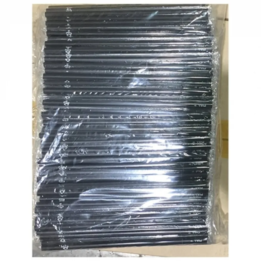 검정빨대(개별포장 21Cm 500입) 식자재 업소용 대용량 일회용 스타벅스 슬라이드 옥수수 메가 개별포장 이미지