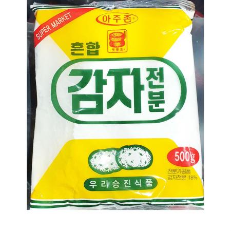 감자전분(맷돌표 혼합 개별 500g) 식자재 업소용 대용량 맥선 감자전분 오토 뚜레반 성진 한식품 오뚜기 이미지