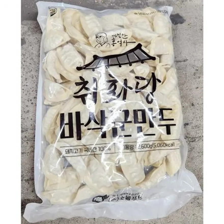 바삭군만두 (까칠한 26g x100개입 2.6K) X3 이미지