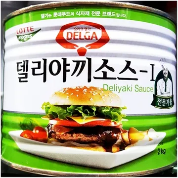 데리야끼소스(롯데 2K) 6개 식자재 업소용 대용량 데리야끼소스 오뚜기 이슬나라 액상 소스 오타후쿠 대리야끼 대용량 모노