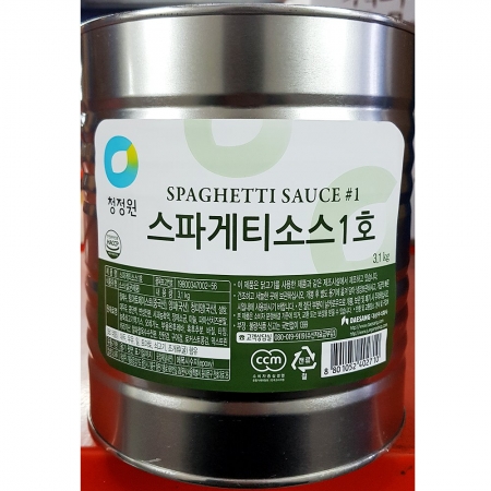 대상 스파게티소스 3.1Kg 1개 식자재 업소용 대용량 대상 토마토 코스트코 하인즈 포미 유기농 디벨라 무띠 오뚜기 이미지