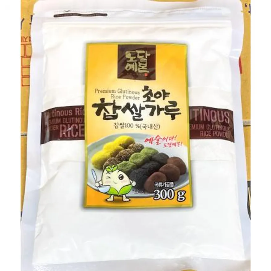 초야 찹쌀가루 국산 300g 떡재료 베이킹재료 찹쌀분 떡가루 식자재 찹쌀 제빵재료 요리재료 이미지
