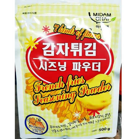 허니버터맛 감자시즈닝 500g 10개 식자재 업소용 대용량 미담채 시즈닝 버터양파맛 뿌링클 더시즈닝 지케이푸드 감자튀김 퍼니클 아이엠 이미지